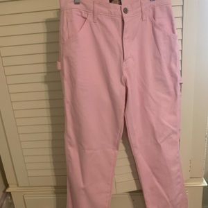 Dickies x Forever 21 Wide Leg Cargo Pants - Pink